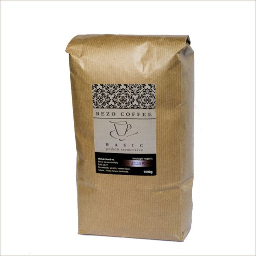 BEZO Basic szemes/őrölt pörkölt kávé 1000g